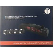 Sensor De Estacionamento Branco 4 Pontos Parachoque De Ferro